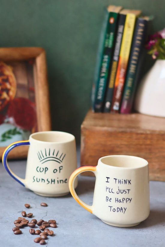 Handmade Sunshine & Happy Mug