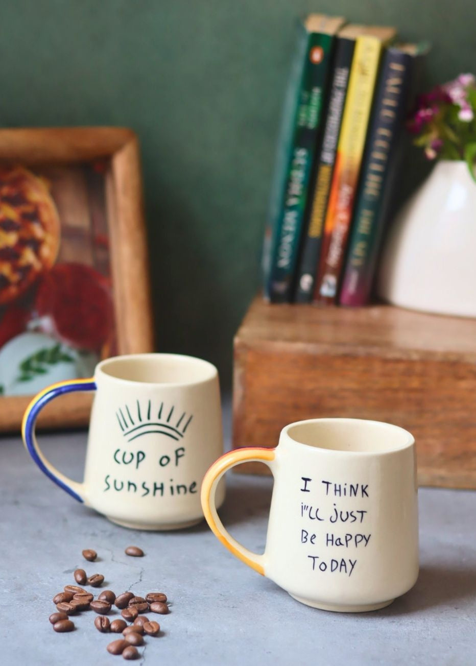 Handmade Sunshine & Happy Mug