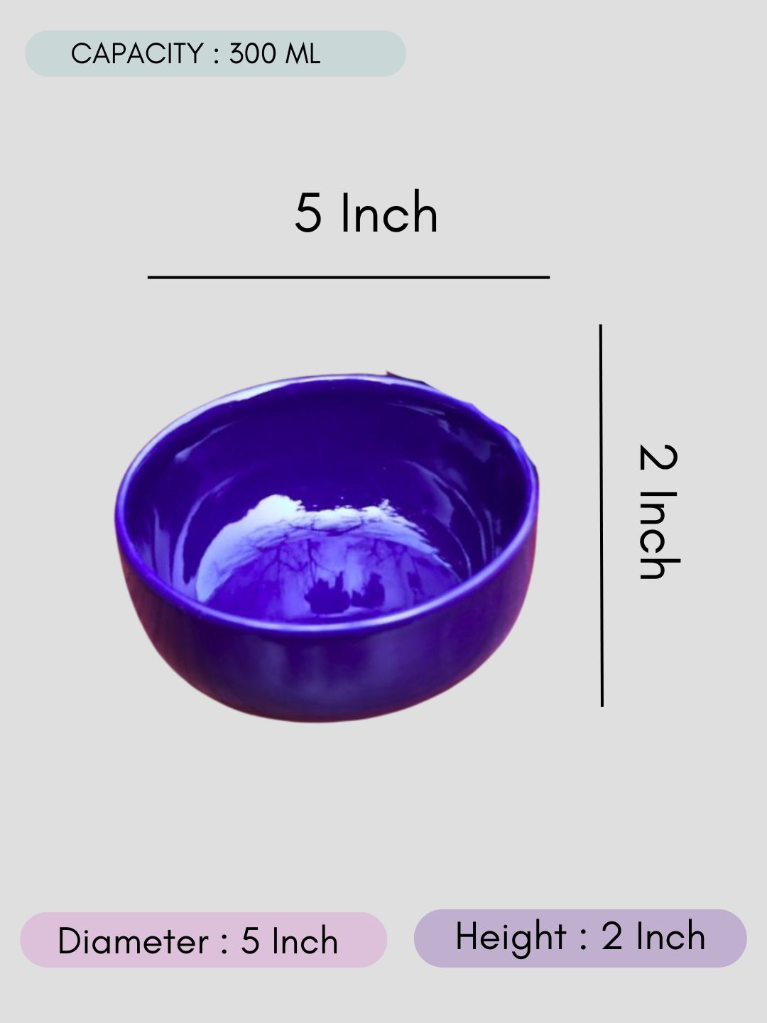 Royal Blue Snack Bowl for your delicious snacks