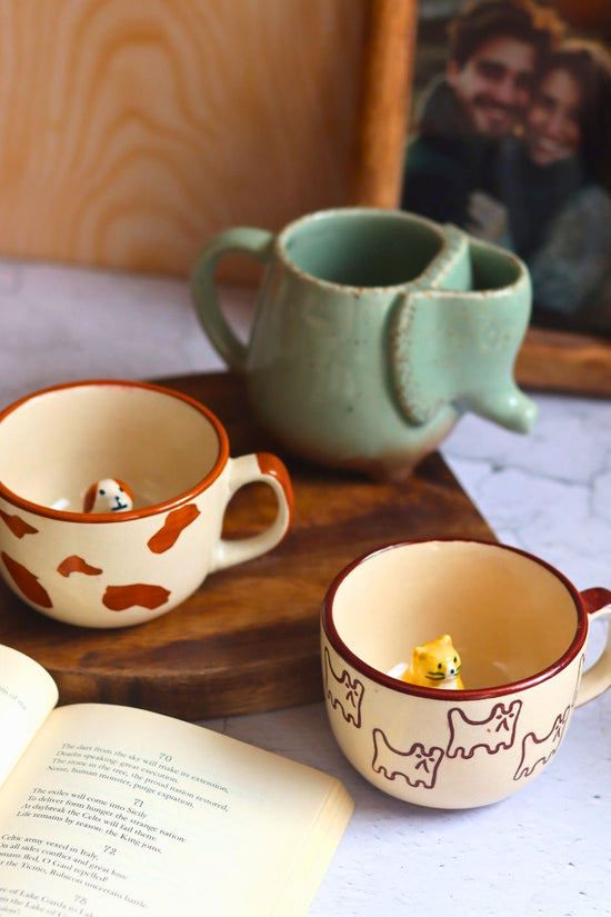 Ele, Dog & The OG Cat Mug made by ceramic