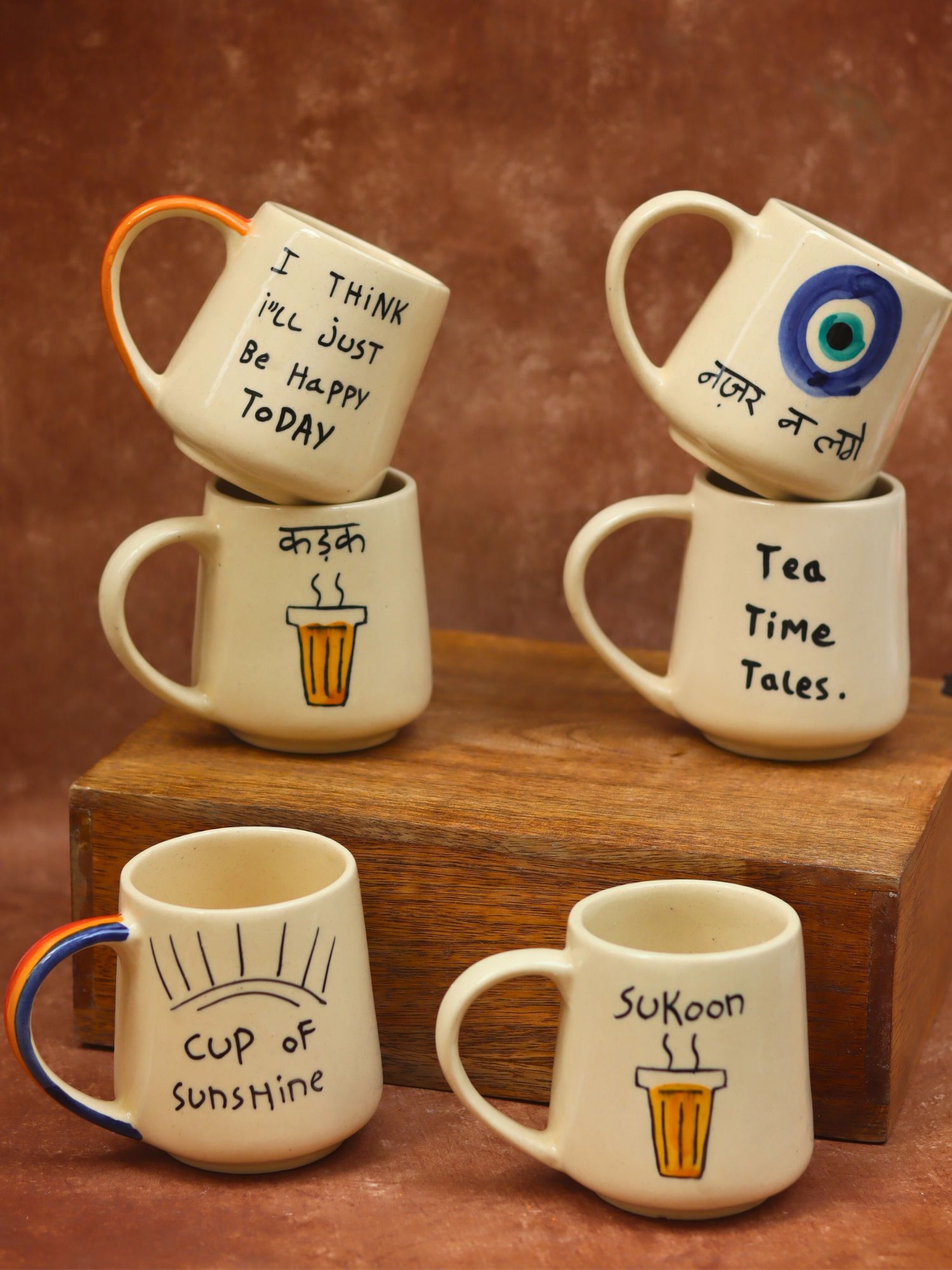 Set of 6 (Quoted Mugs) for the price of 5
