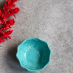 Ceramic blue diamond bowl - small