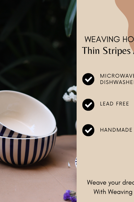 Ceramic blue & white bowls signification