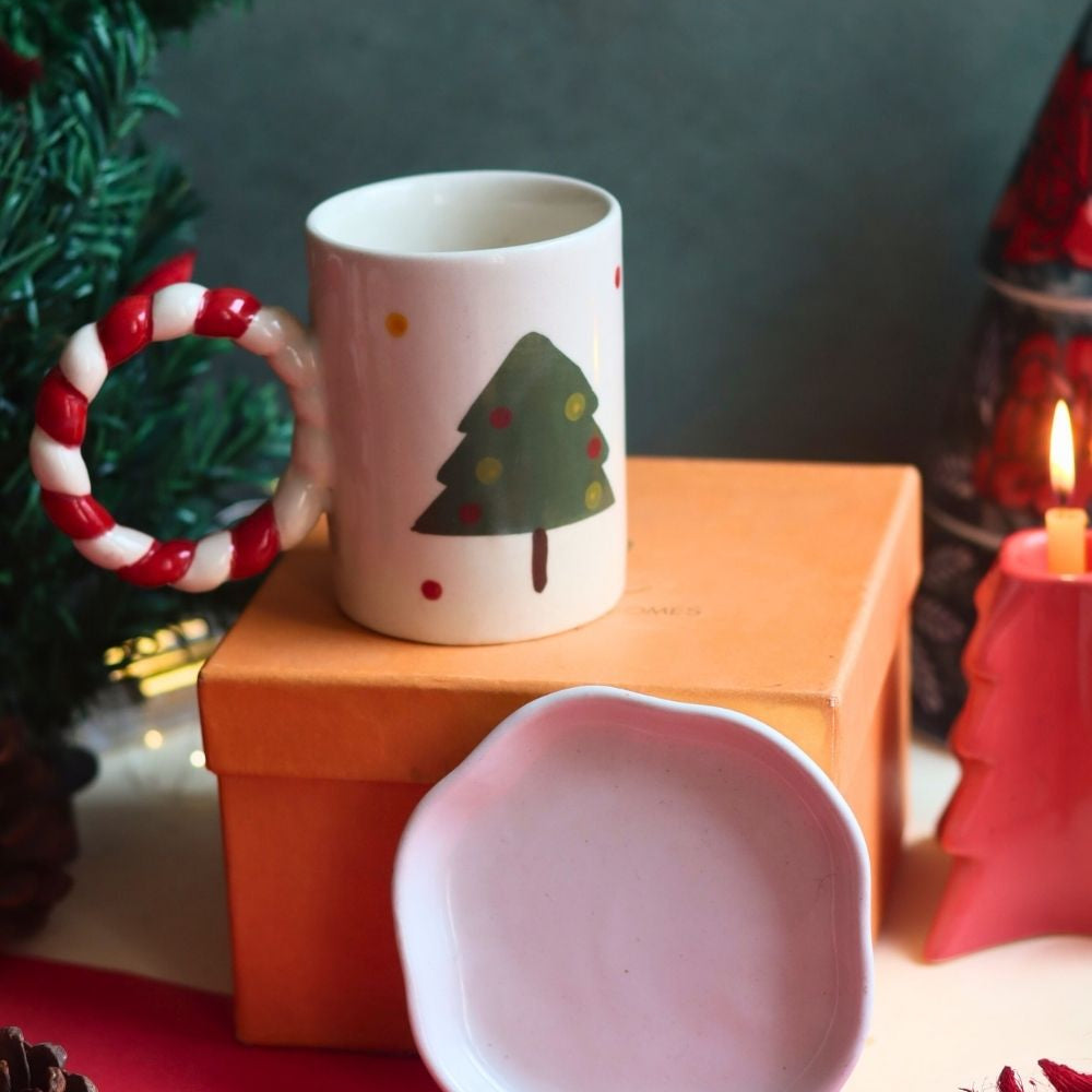 handmade The OG Christmas Mug & White Handmade Dessert Plate in a Gift Box