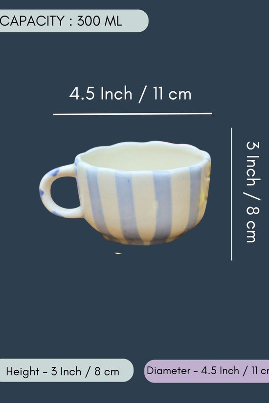 Blue Striped Mug