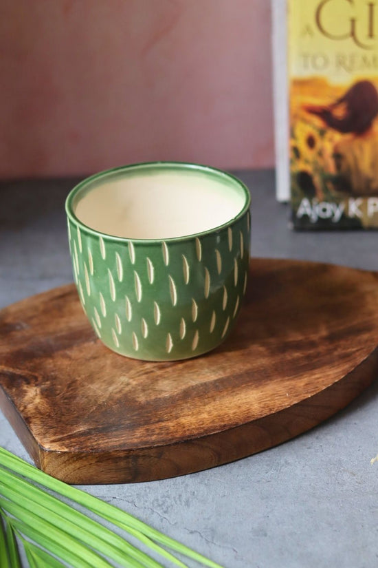 Etching Green Planter with premium quality material