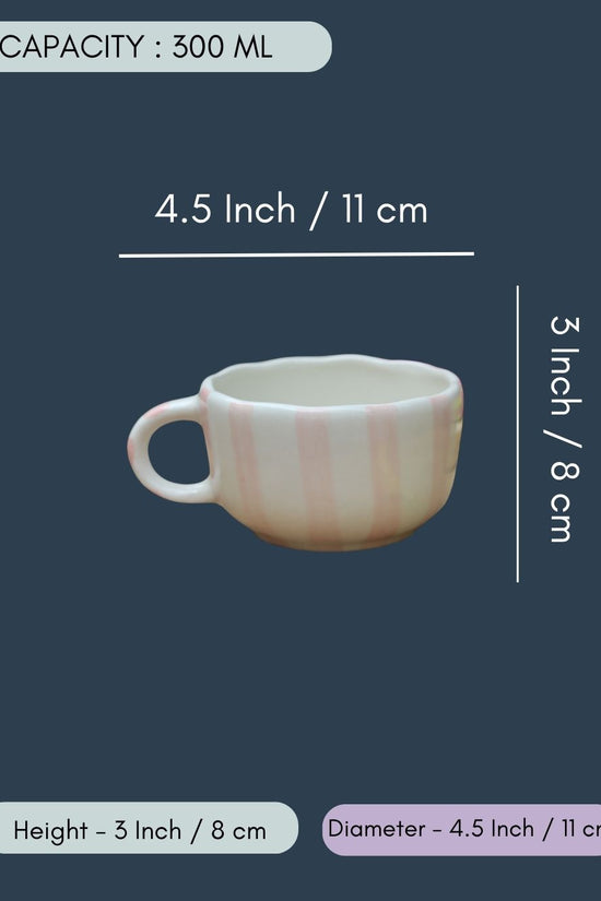 Pink Striped Mug