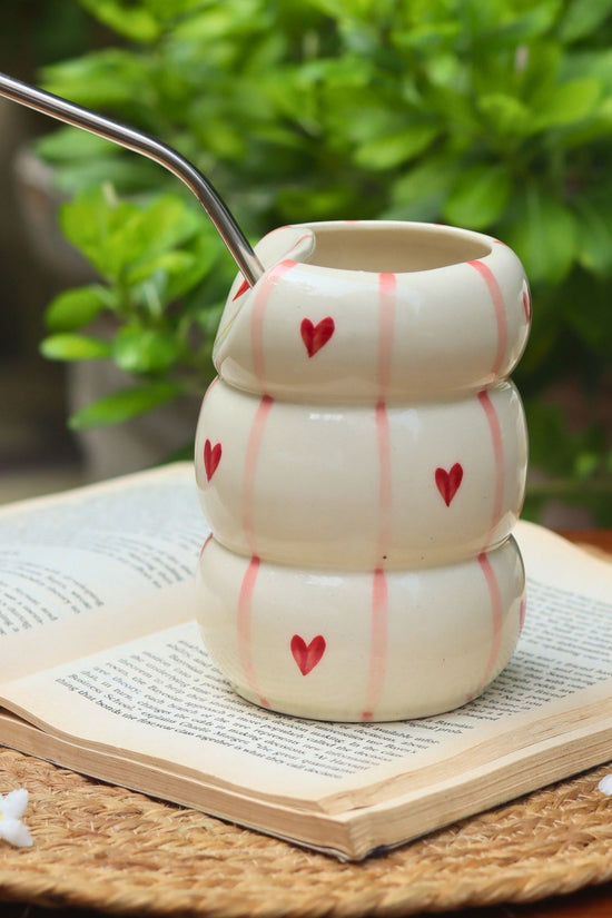  Heart Sipper handmade in India