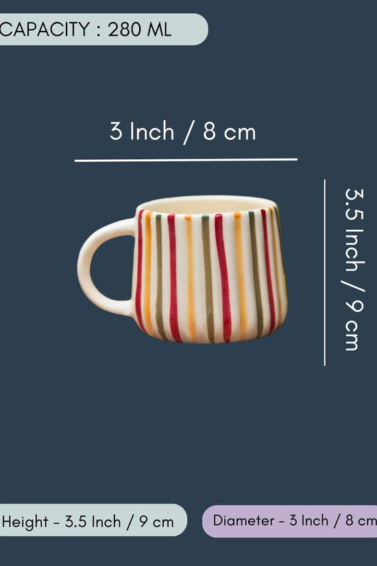 Rainbow Striped Mug