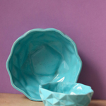 Blue diamond two bowl large & mini