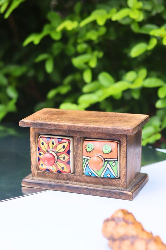 Wooden Decor Drawer – Artistic Bloom made by wooden