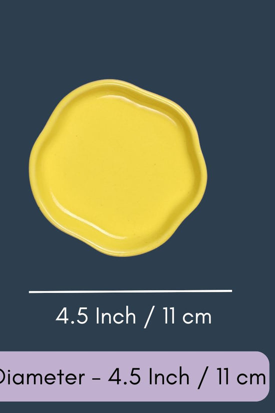 Sunshine Yellow -  Handmade Dessert Plate