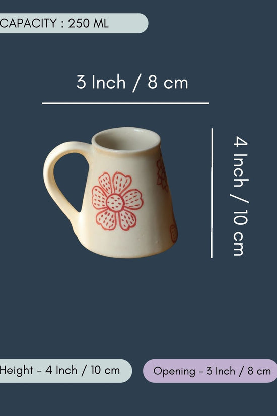 Red Floral Embrace Mug