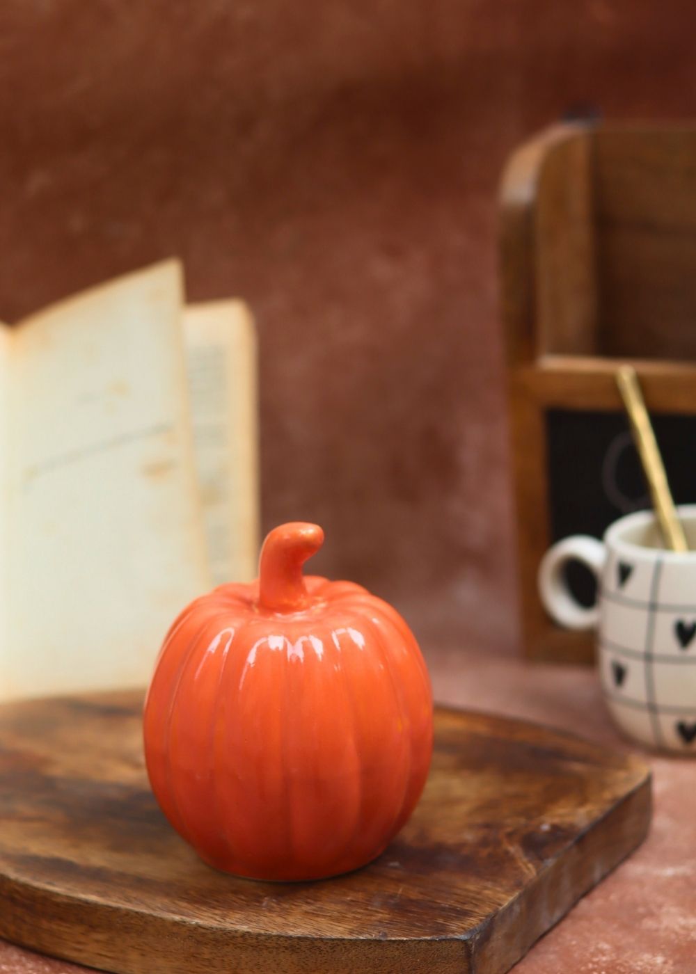 Orange Pumpkin handmade in India