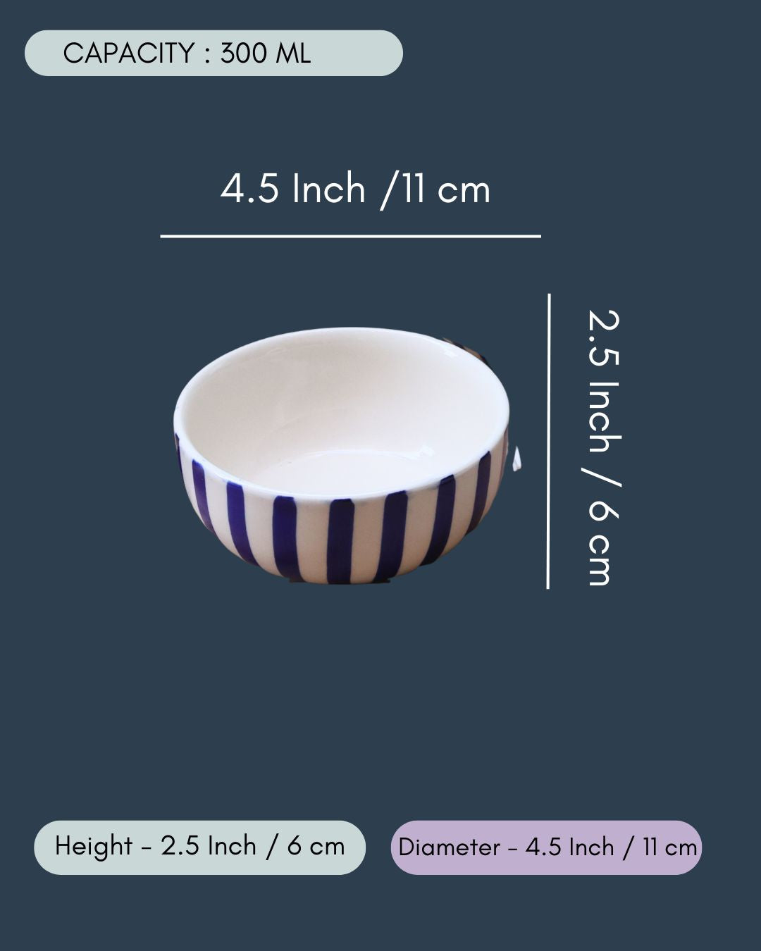 Thick Stripes // Bowl