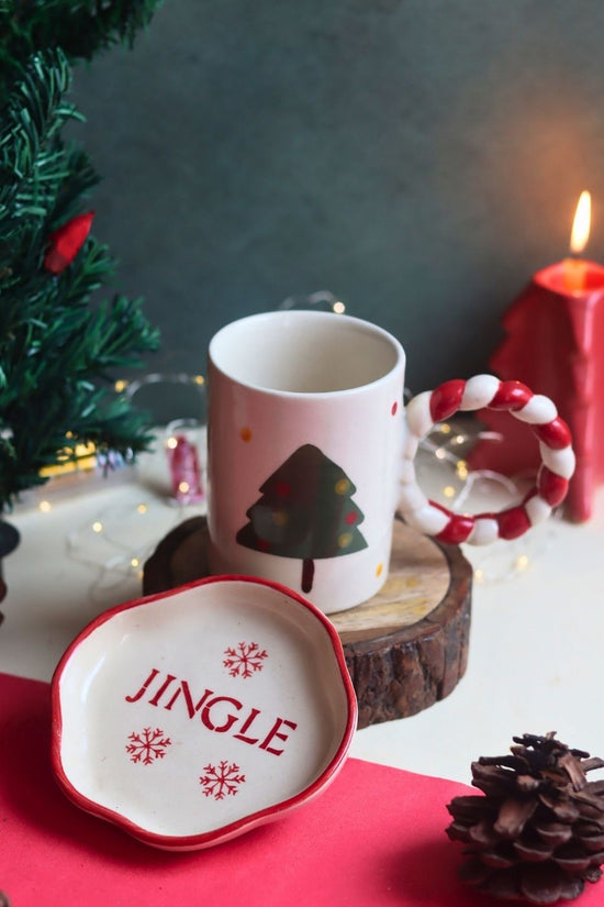 The OG Christmas Mug & Jingle Handmade Dessert Plate with premium quality material