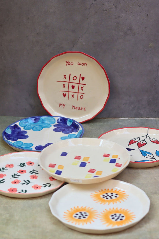 Set of 6 Favourite Snack plates combo (for the price of 5) handmade in India