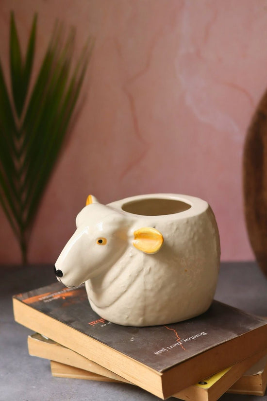 Cow planter handmade in India