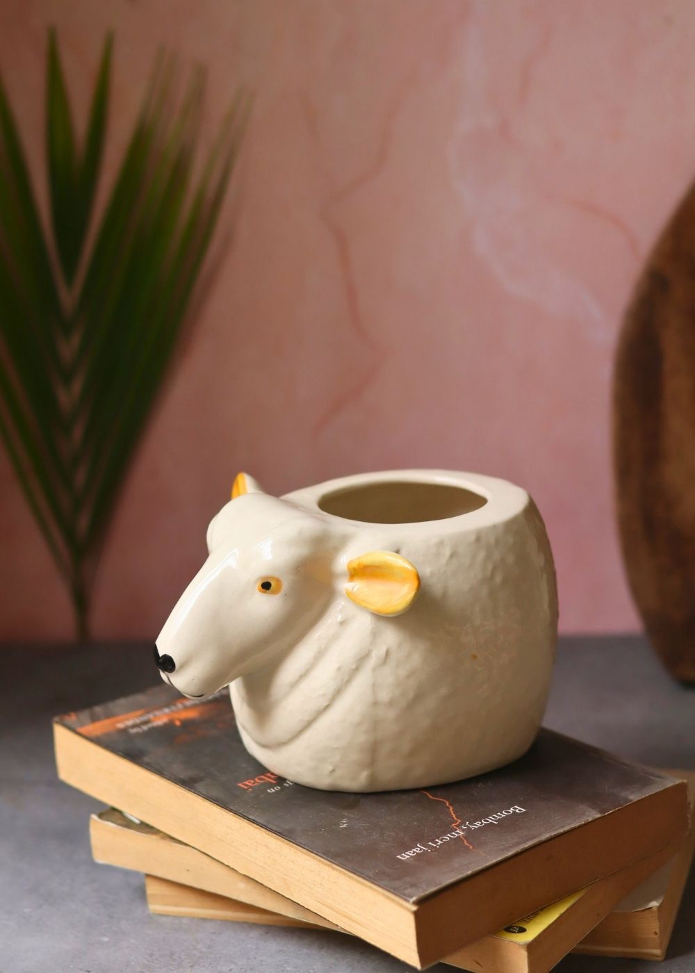 Cow planter handmade in India
