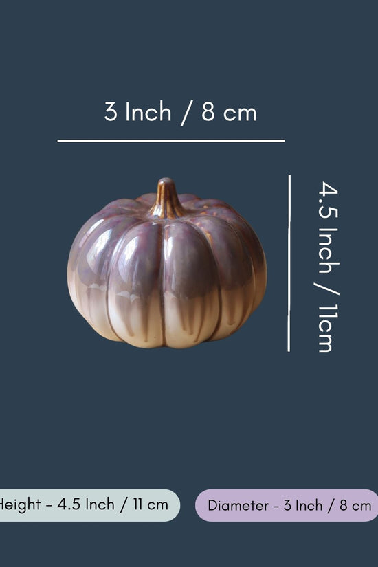 Shaded brown pumpkin - round