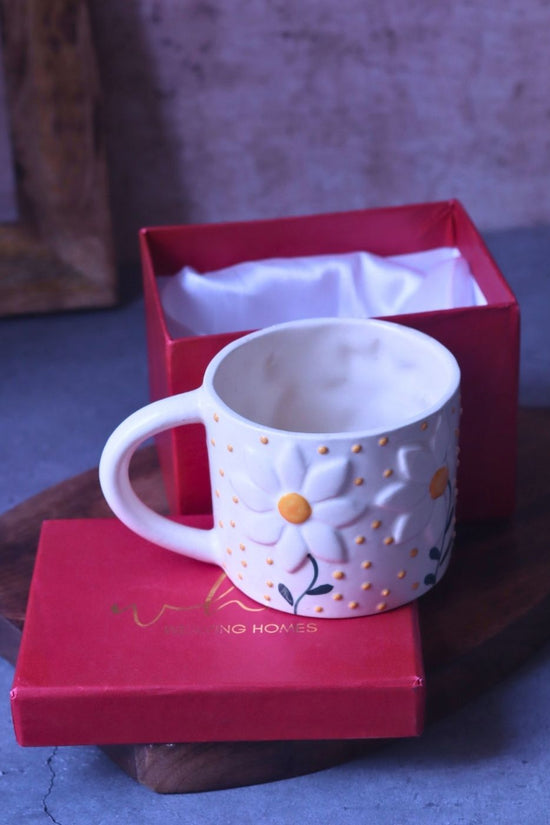 Handmade Wildflower Mug in a Gift Box
