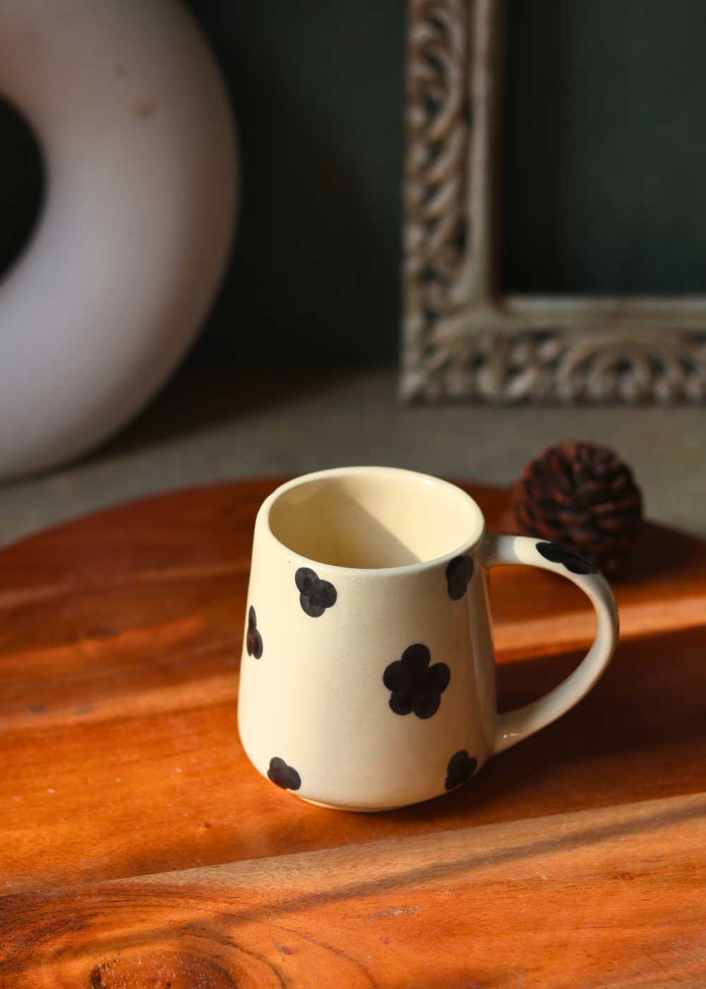 Handmade ceramic coffee mug