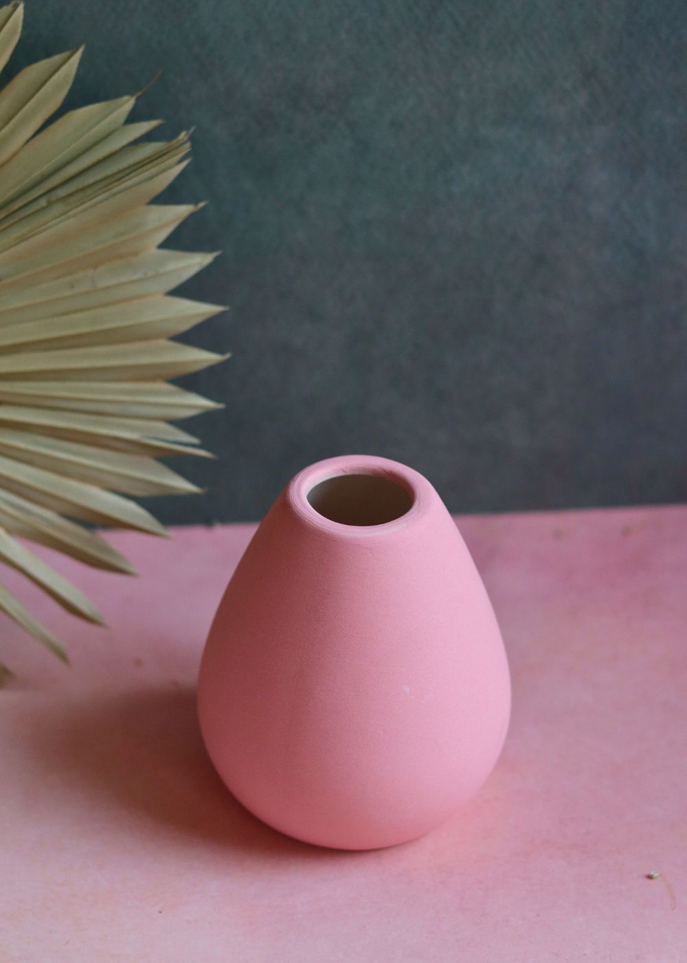 esoteric vase tall pink made by ceramic 
