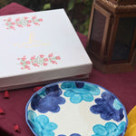 Blue Floral Plate in a premium Gift Box for this festival