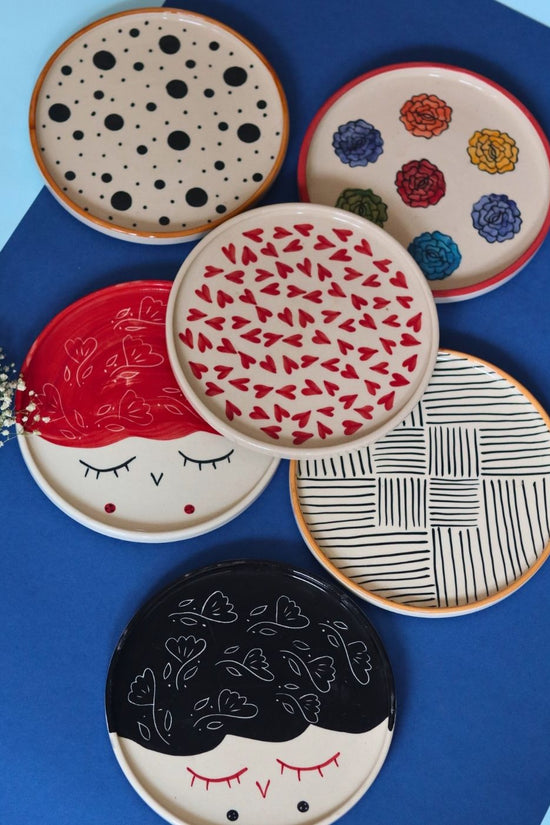 Set of 6 Delightful Platter (for the price of 5) handmade in india