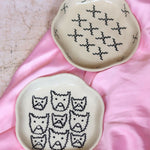 Crosses & Cats Handmade Dessert Plate with premium quality Material