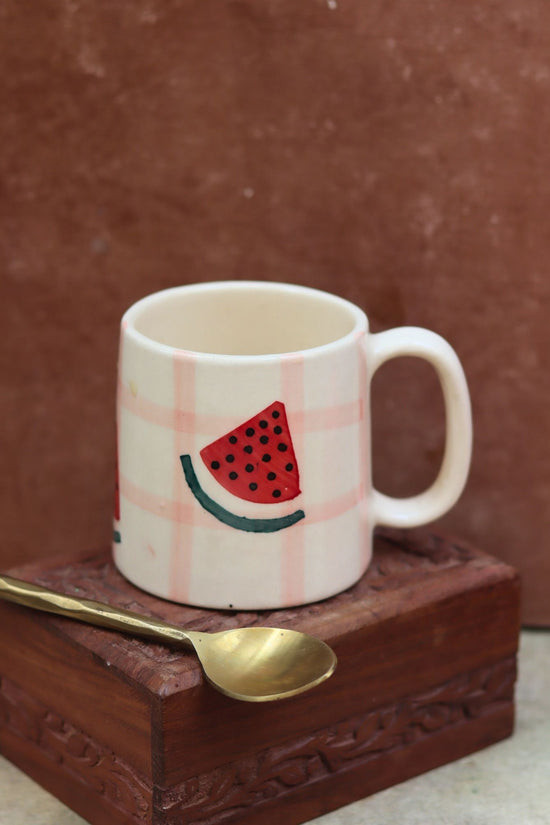 Spicy Watermelon Mug handmade in India