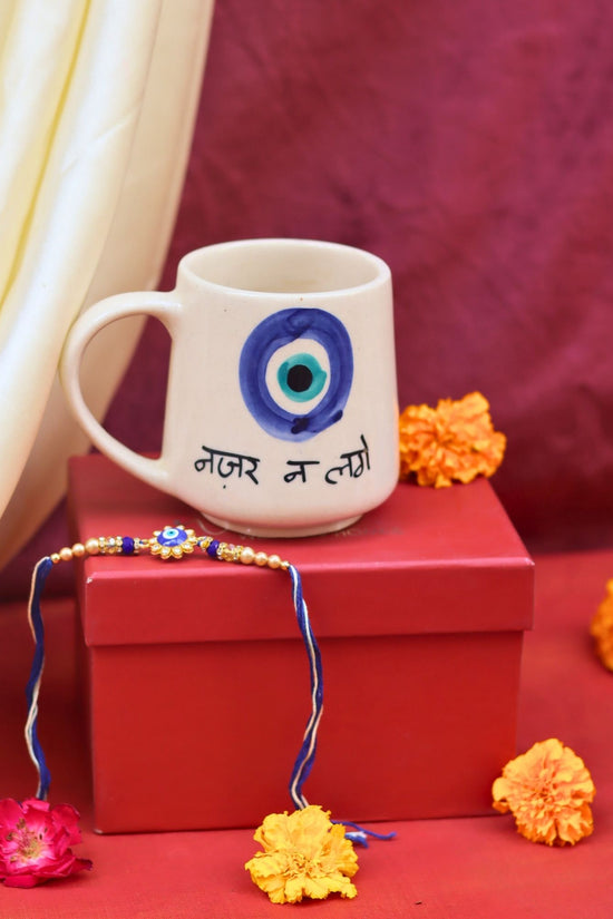 handmade Nazar Na lage Rakhi gift box