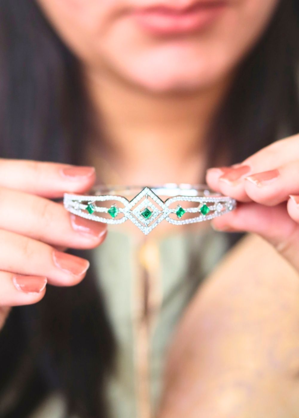 Emerald Dream Bracelet handmade in India