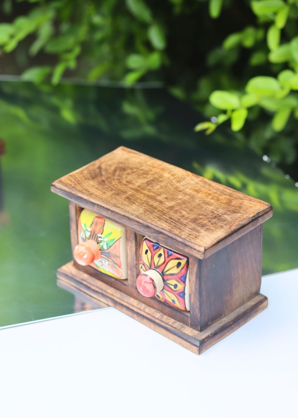 Wooden Decor Drawer – Tribal Hues Handmade in India