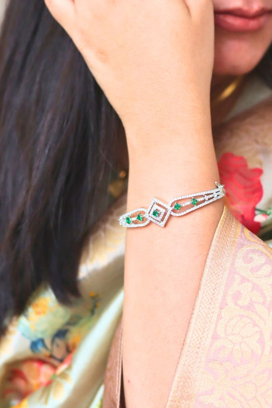 Anti tarnish Emerald Dream Bracelet