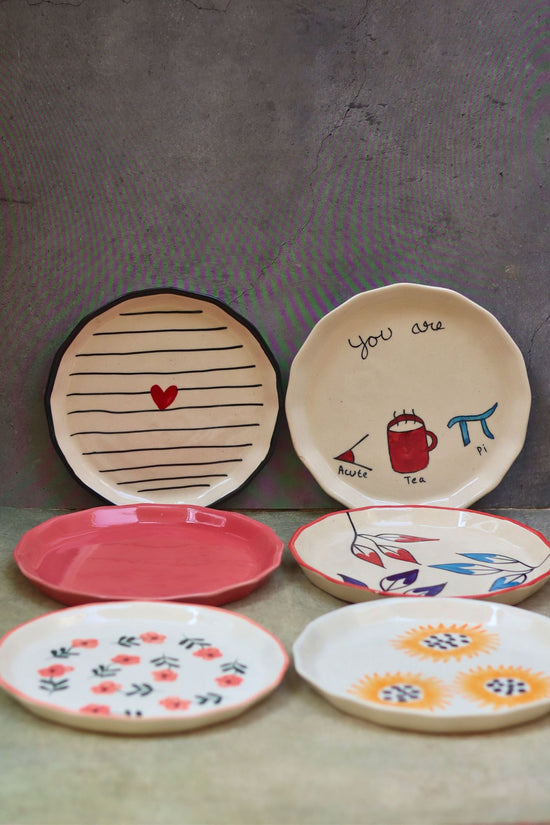 Set of 6 Snack & Serve Plates Combo (for the price of 5) with premium quality material