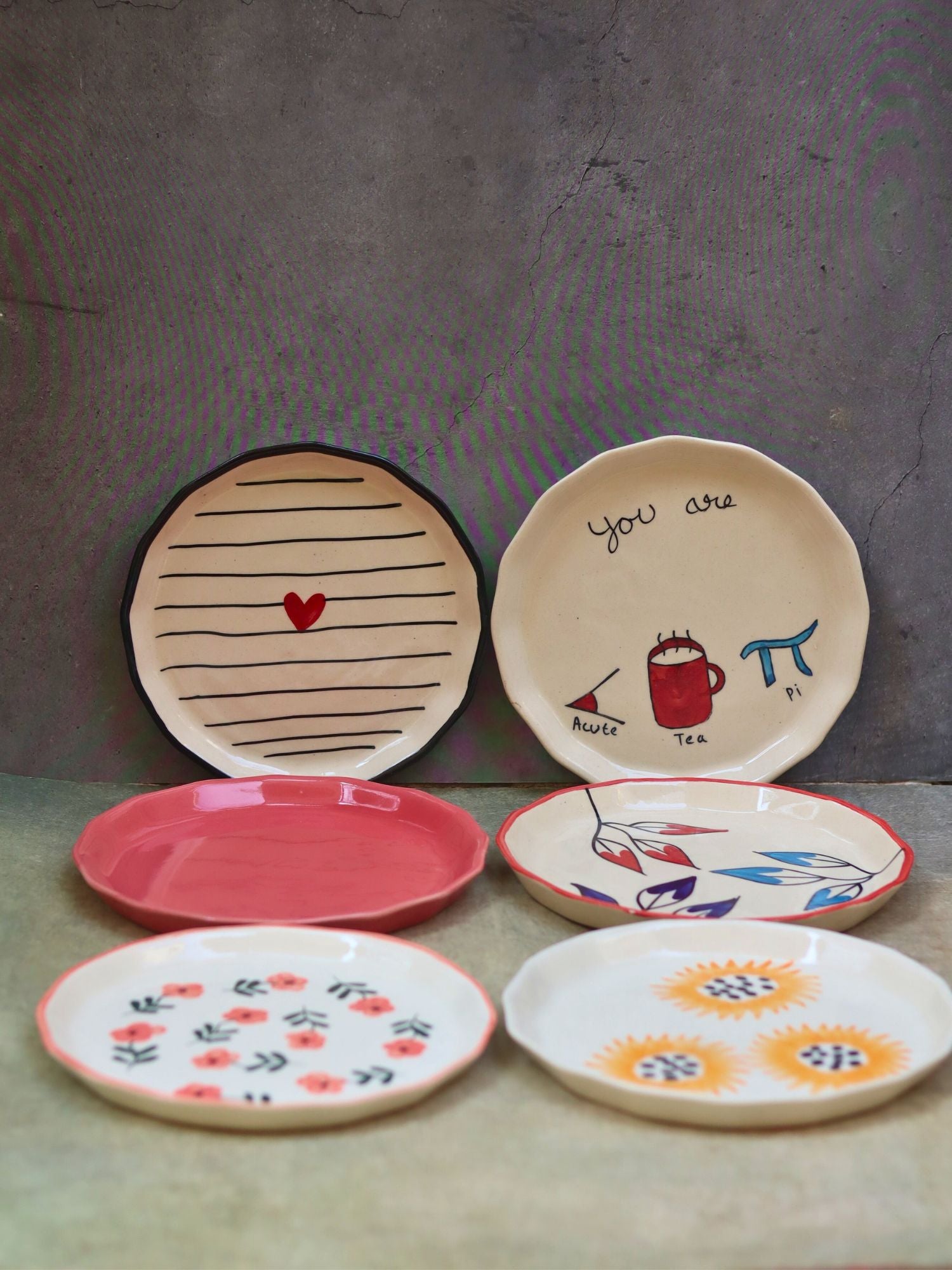 Set of 6 Snack & Serve Plates Combo (for the price of 5) with premium quality material