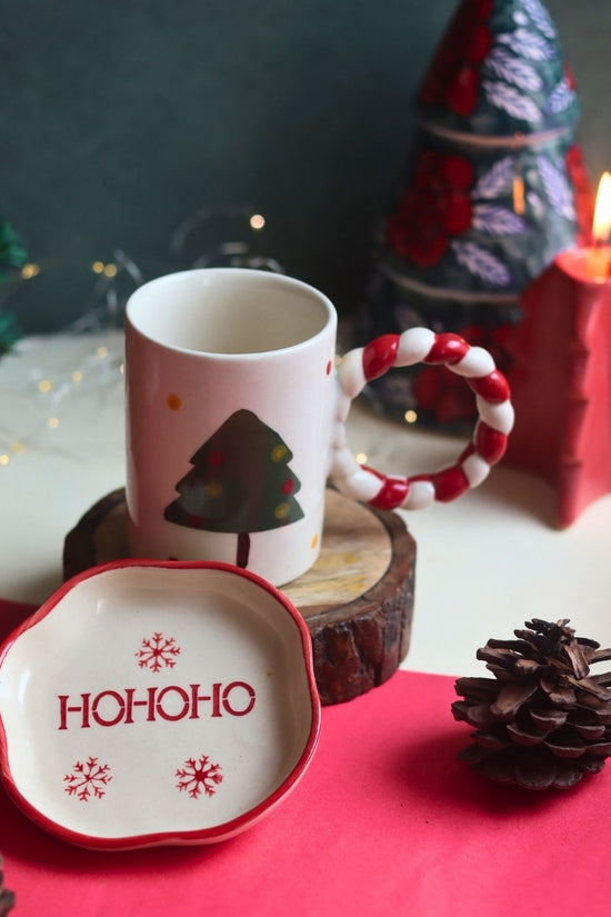 The OG Christmas Mug & HOHOHO Handmade Dessert Plate with premium quality material