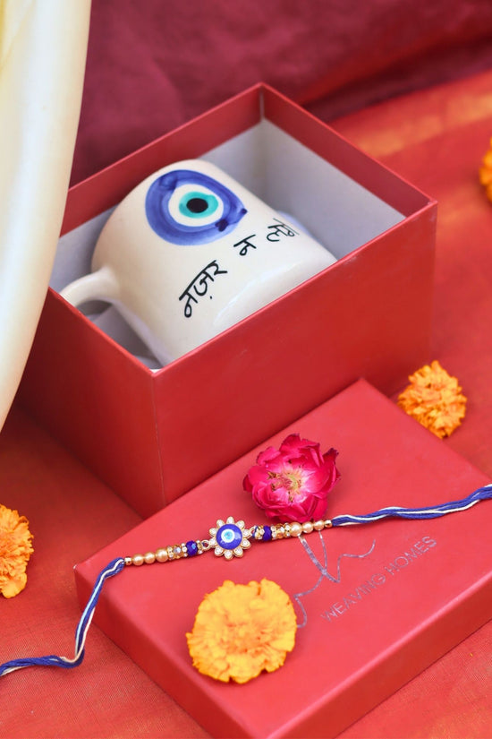 Nazar Na lage Rakhi gift box made with premium quality material
