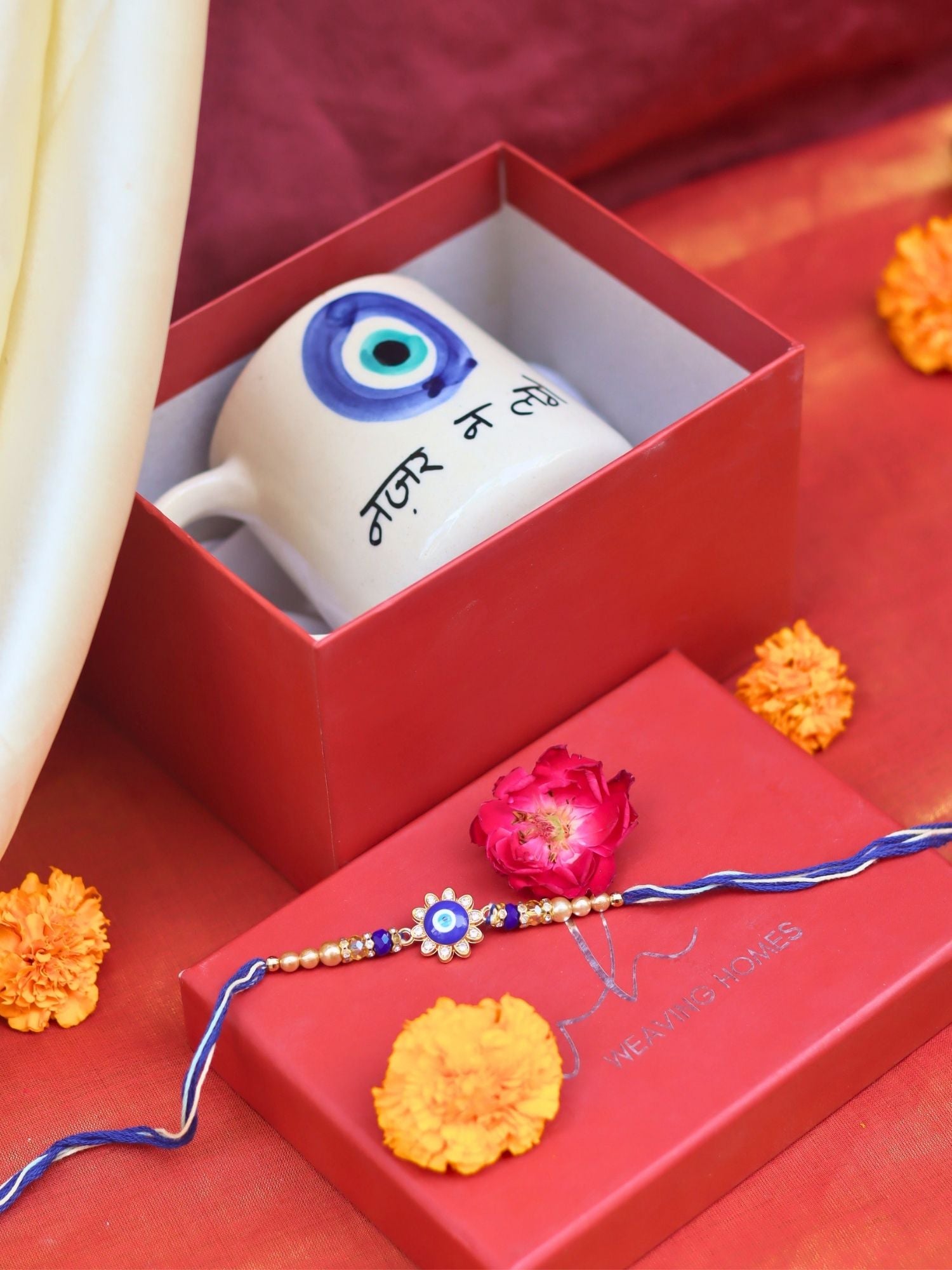 Nazar Na lage Rakhi gift box made with premium quality material