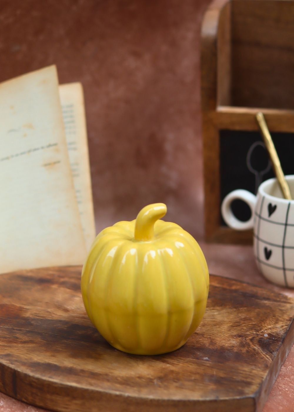 Yellow pumpkin Handmade in India
