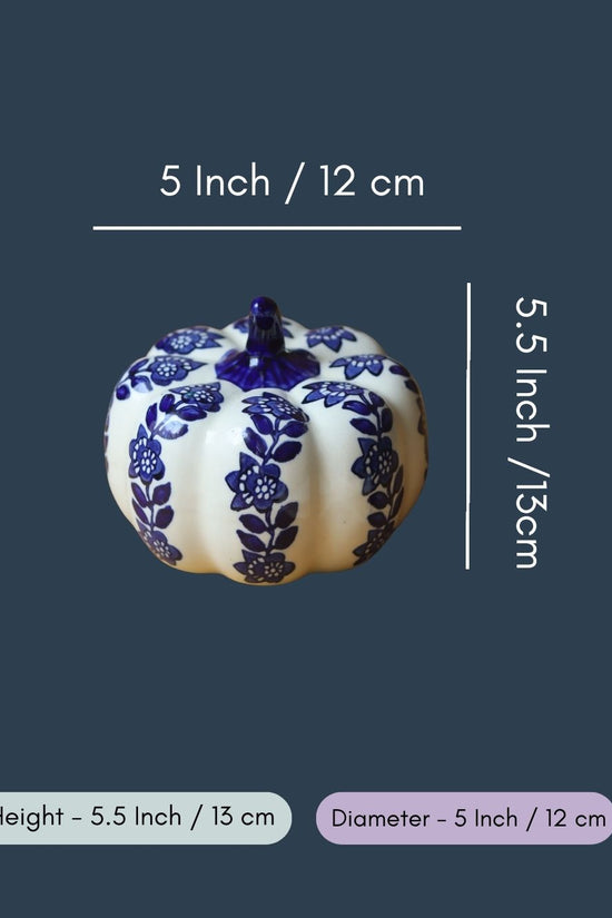 Blue & White Pumpkin