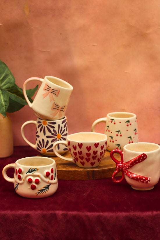 Lead free Set of 6 Everyday Cheer Mugs combo (for the price of 5)