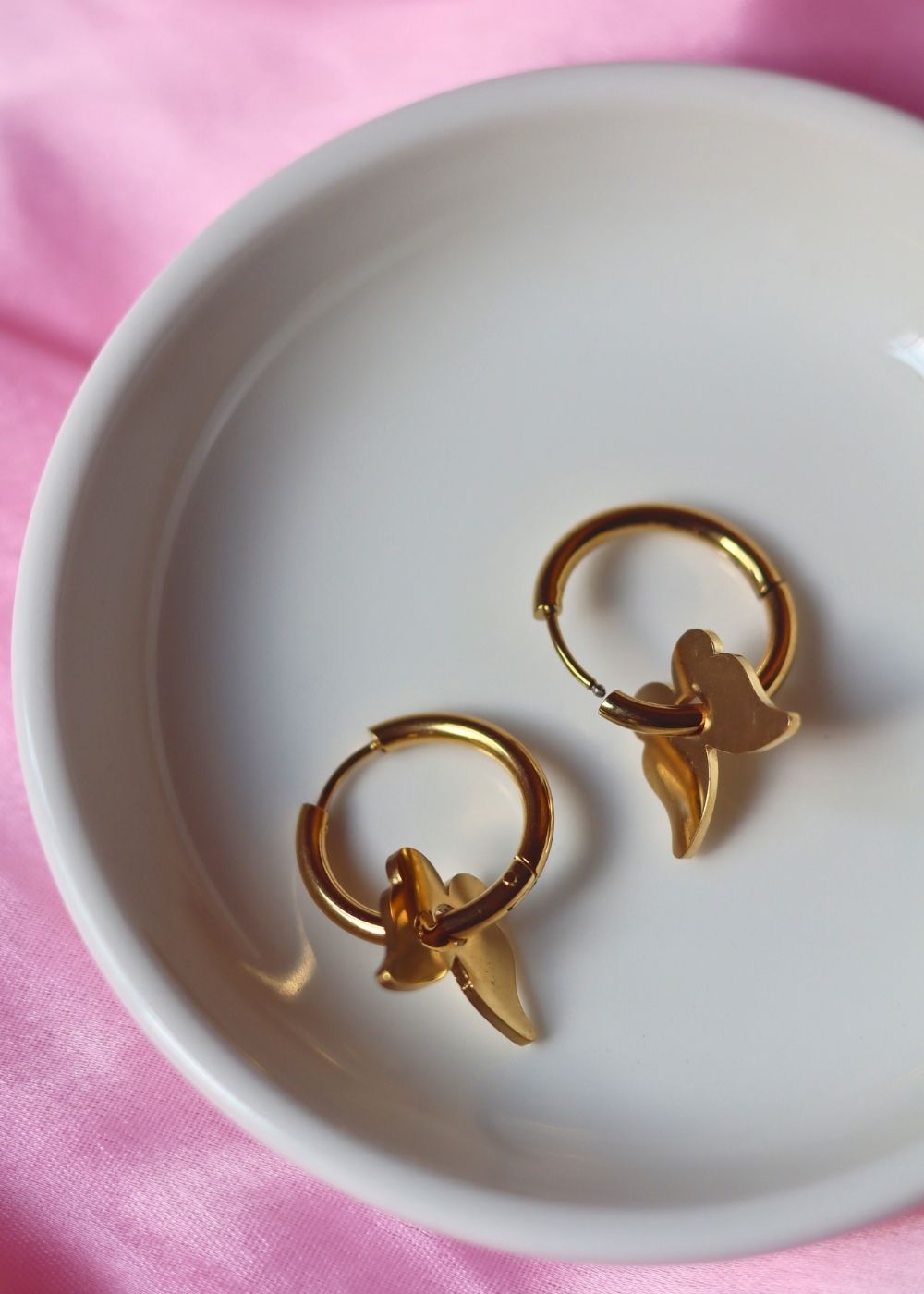 Anti tarnish Butterfly Drop Earrings