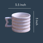 White Moulded Mug for your morning coffee