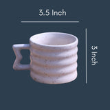 White Moulded Mug for your morning coffee