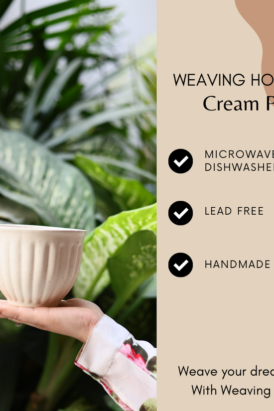 Ceramic cream planter significations