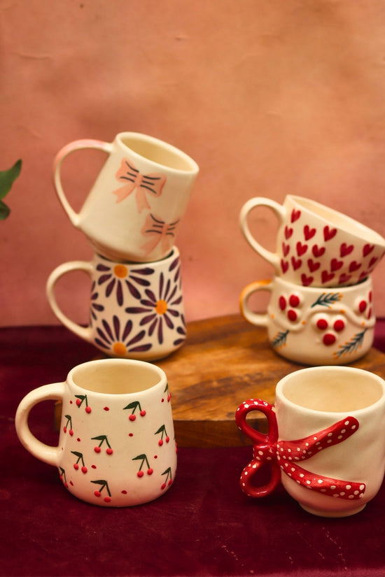 Set of 6 Everyday Cheer Mugs combo (for the price of 5) made by ceramic