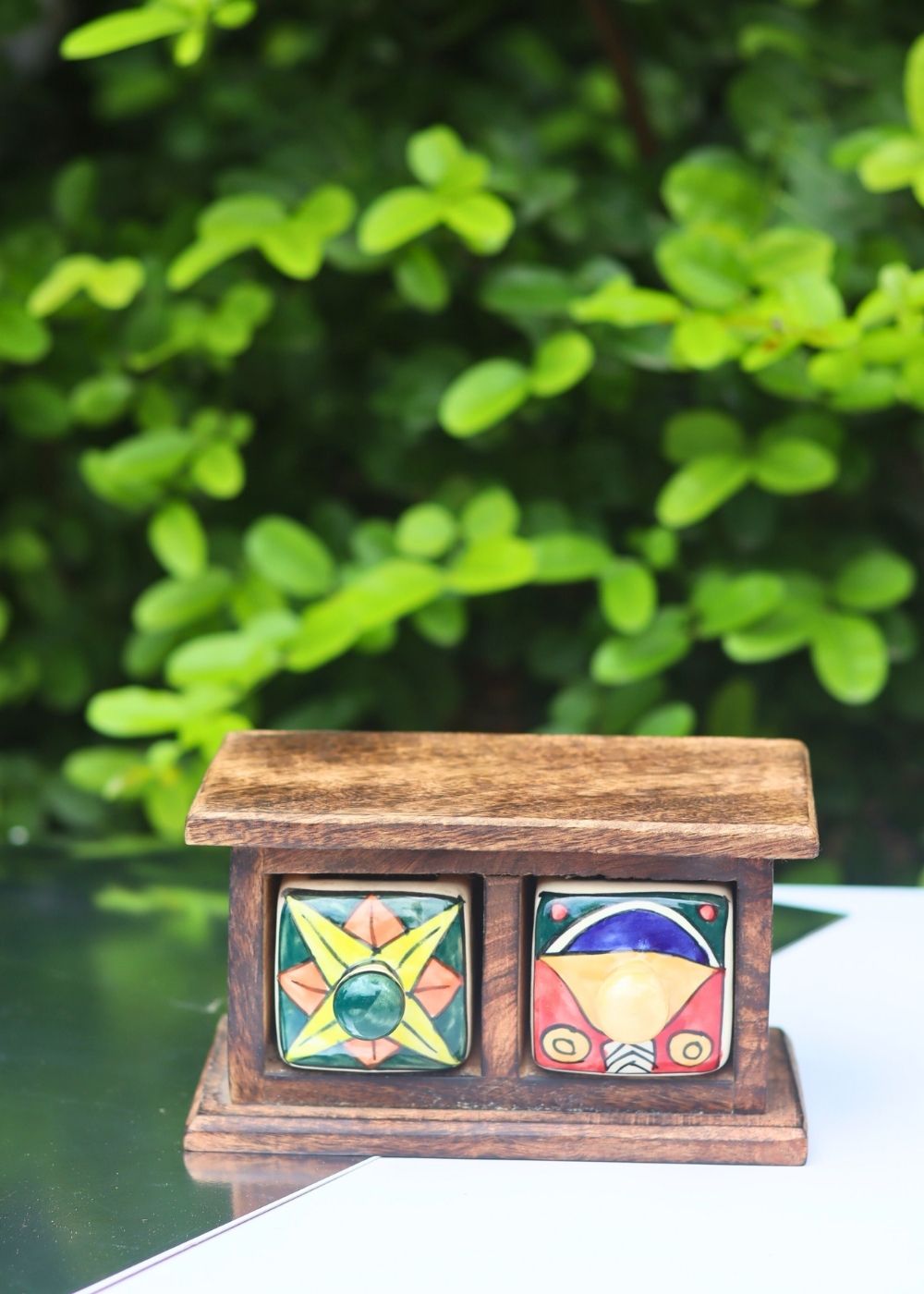 Wooden Decor Drawer – Boho Bloom handmade in India