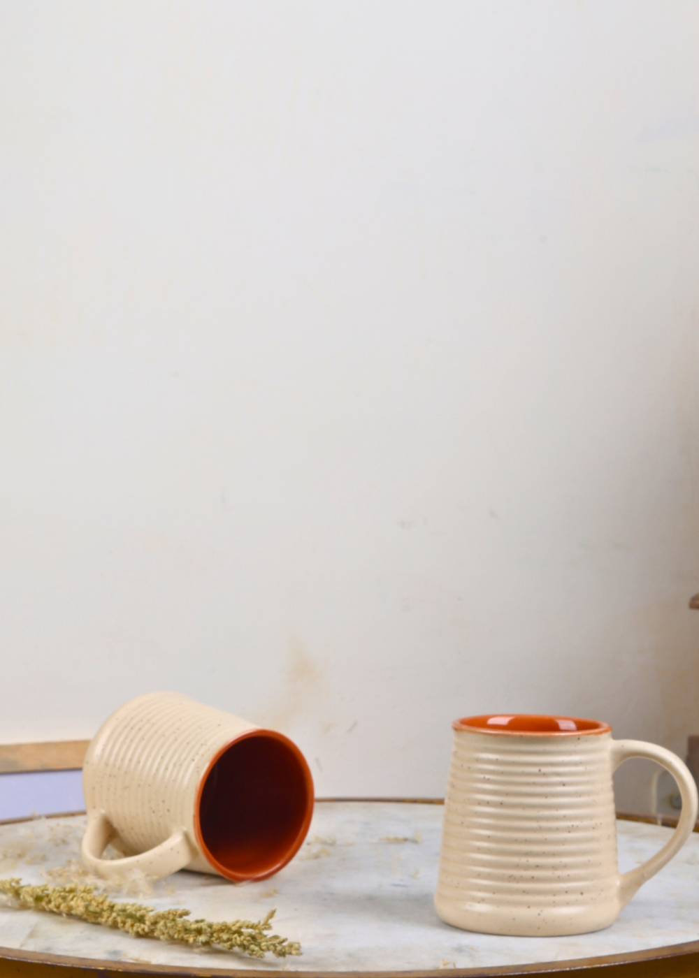 Soft white color drinkware coffee mugs 